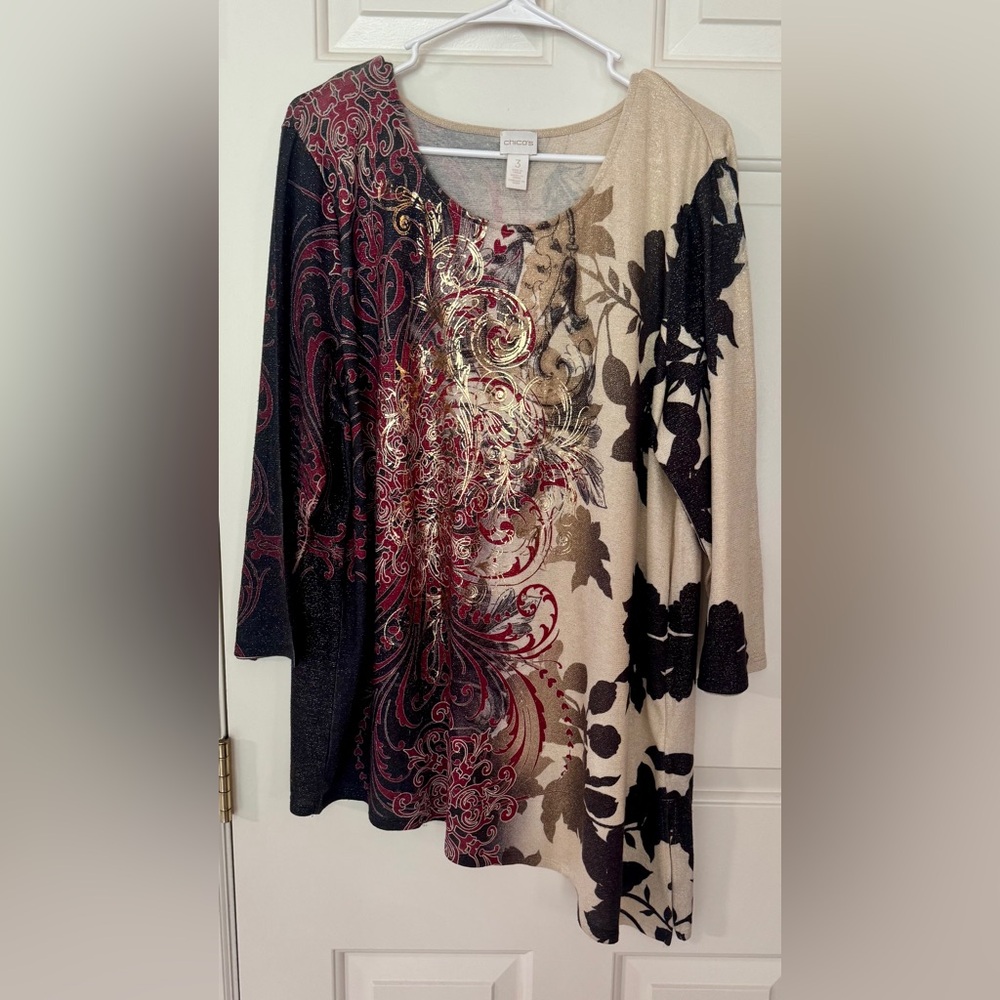 Chico’s Elegant Multicolor Women's Top Chico’s size 3